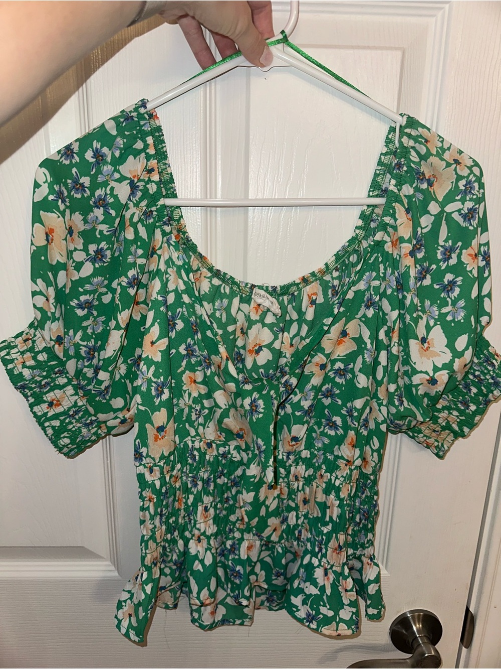 Sienna Sky Green Floral Blouse